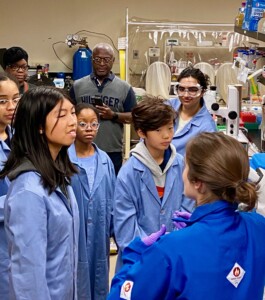 Sam manning the looping station.