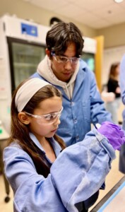 Lorenzo teaches pipetting.